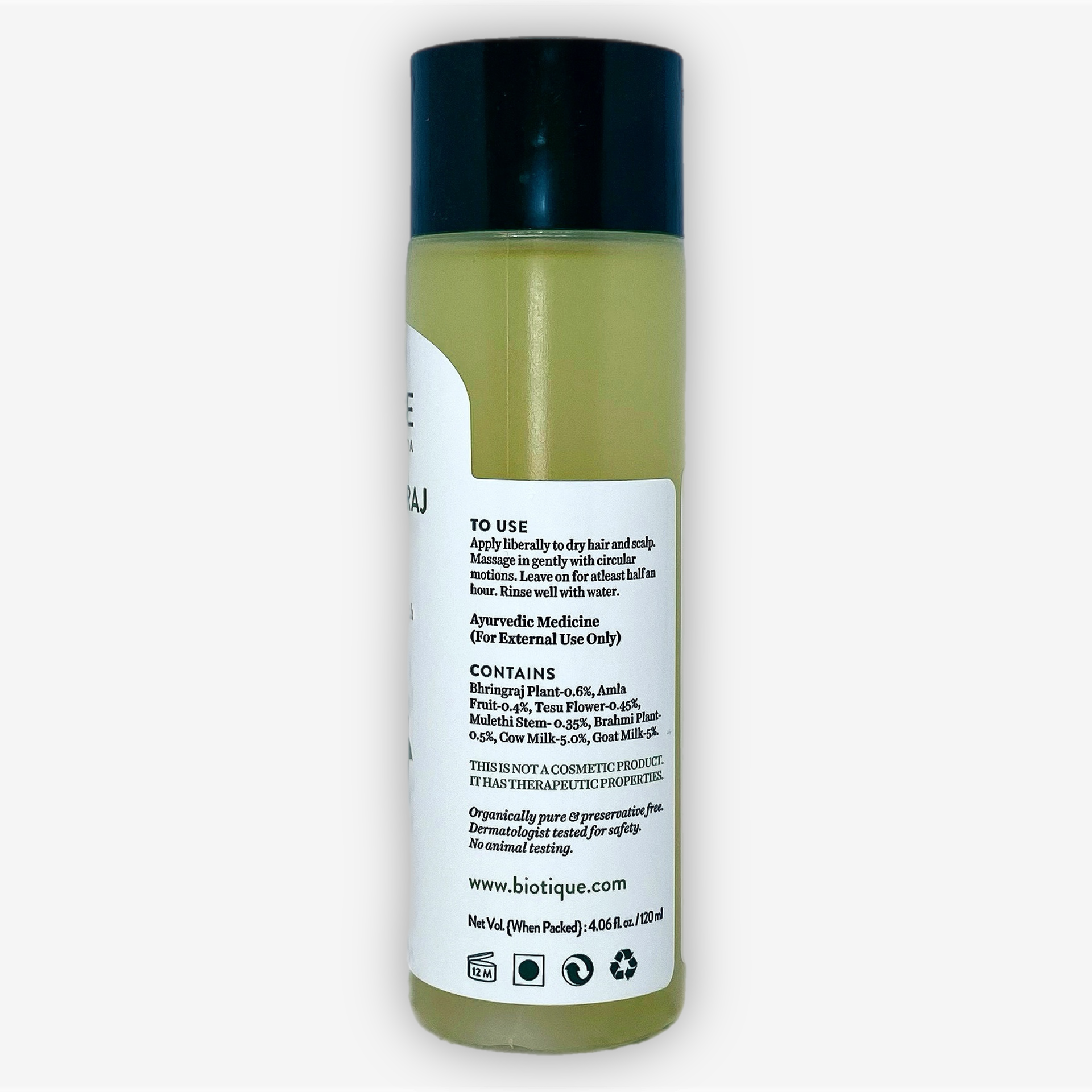 Bio Bhringraj Oil Biotique 120ml Bio Bhringraj Oil Biotique 120ml